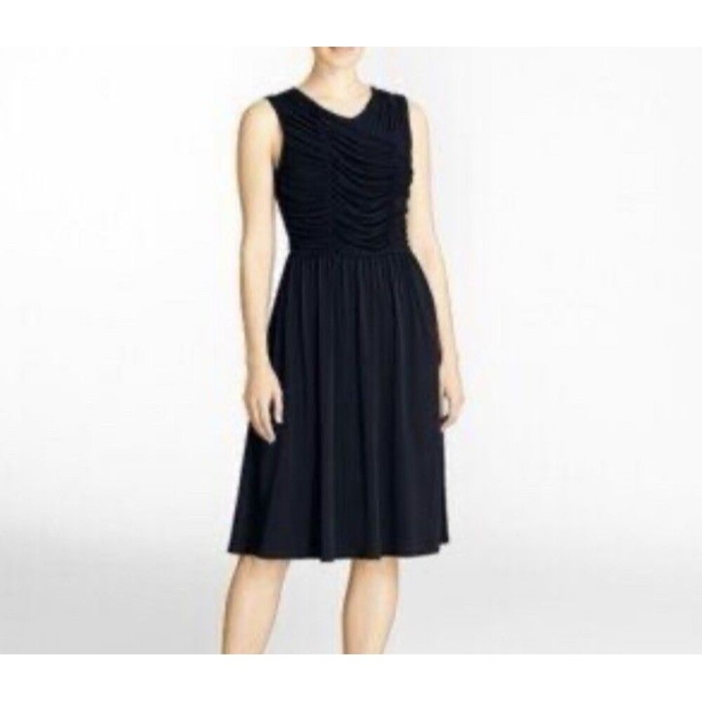 Brooks Brothers Womens Sleeveless Dress Pled Fleece Size Large  Blue
